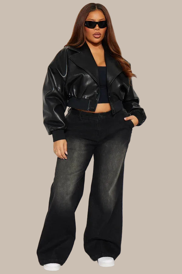 Crafted Premium Faux Leather Jacket