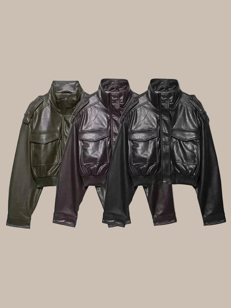 Women’s PU Leather Jacket