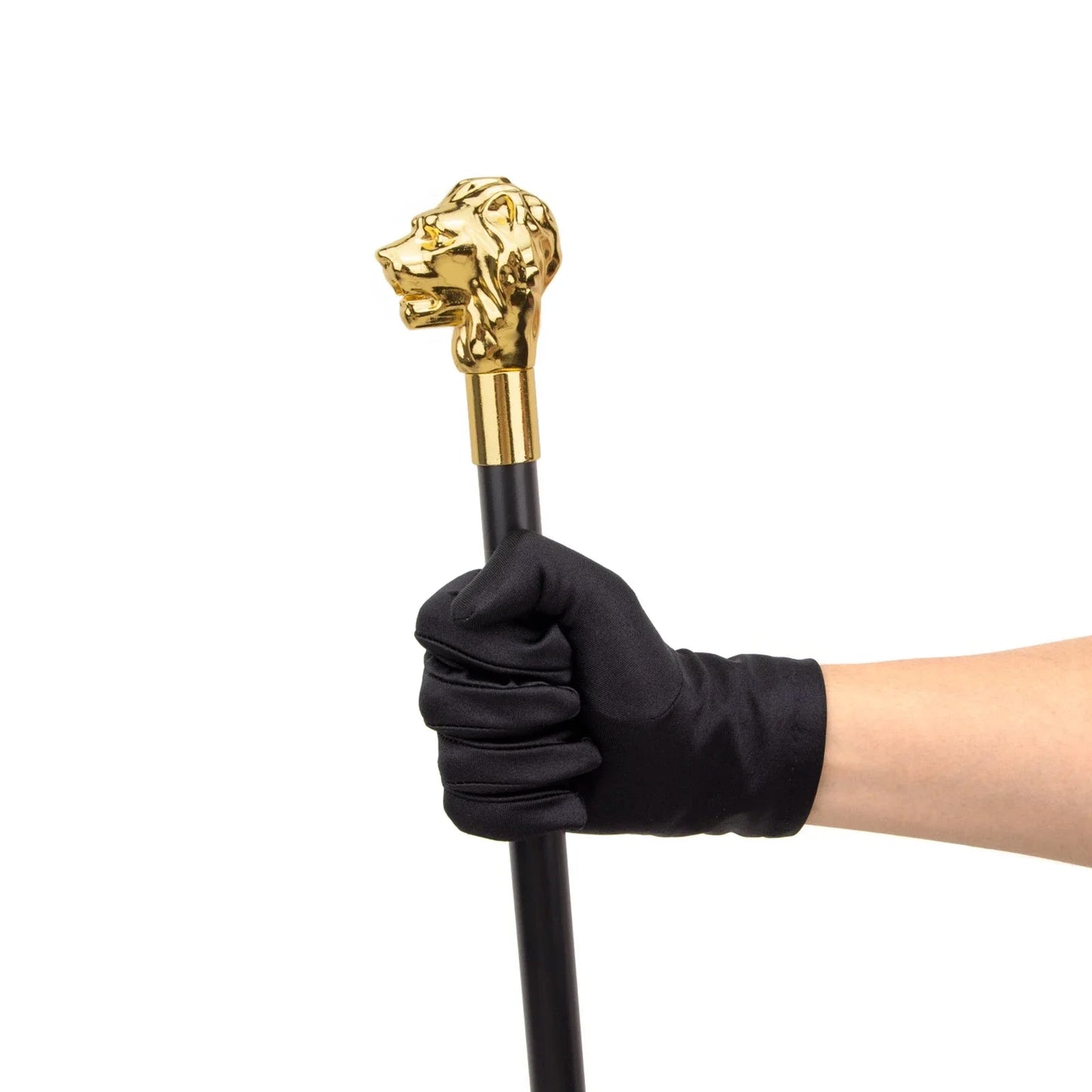 Gold Lion Head Cane