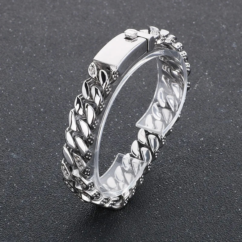 12mm Punk Cuban Curb Chain Bracelet