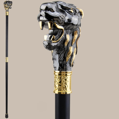Golden Blue Flower Cane