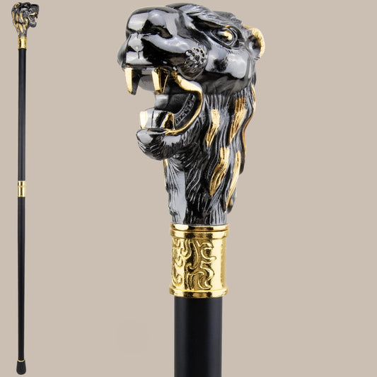 Golden Blue Flower Cane