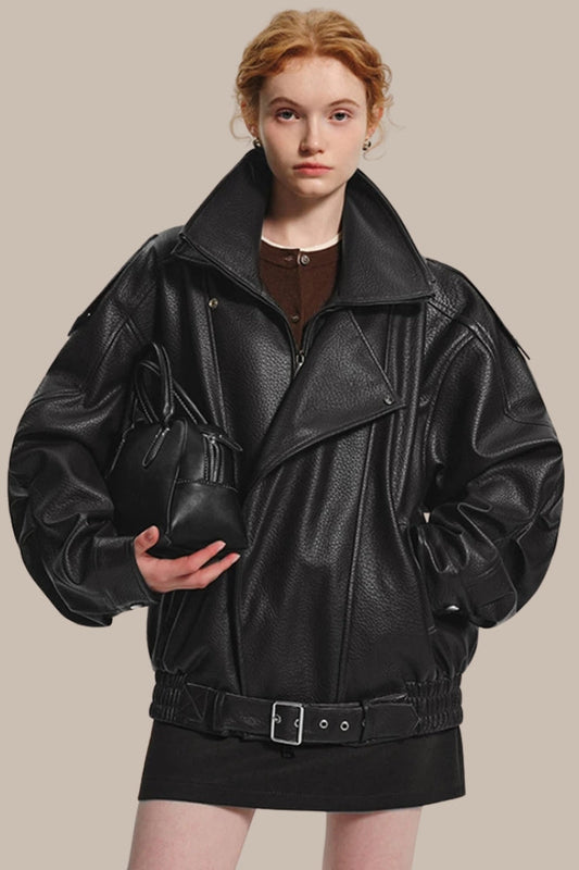 Classic Retro Leather Jacket