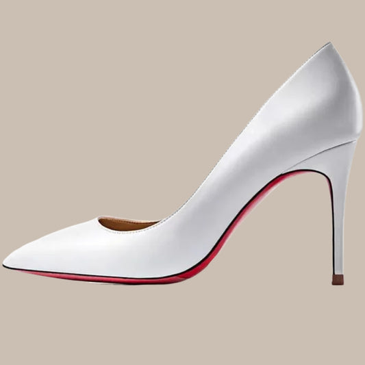 Plus Size Red Pointed Pumps