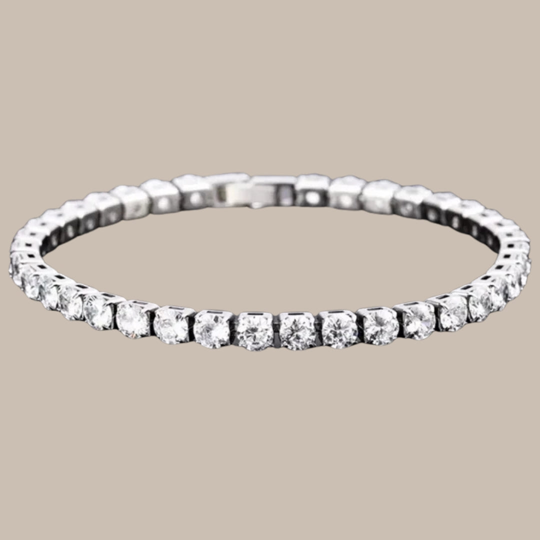 Iced-Out 4mm Crystal Tennis Bracelet
