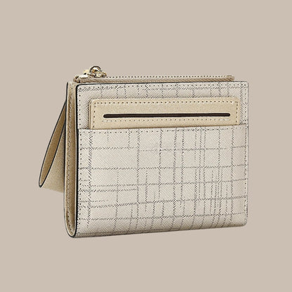 Short Buckle Zipper Clutch