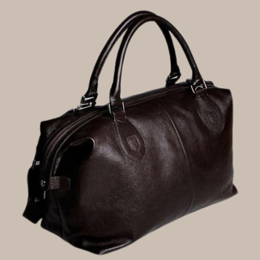 Large Leather Travel Bag