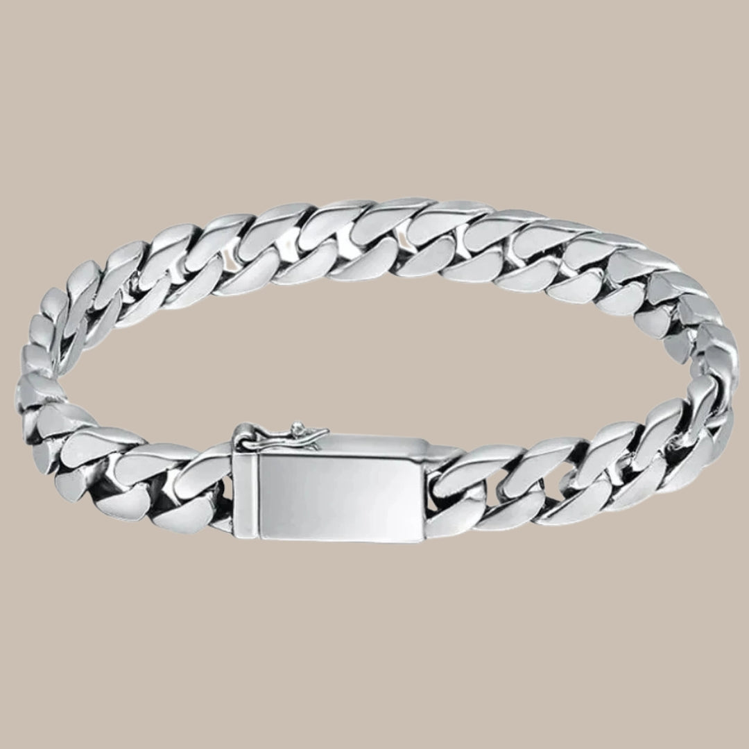 925 Sterling Silver Punk Chain Bracelet
