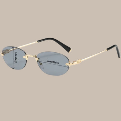 Rimless Fashion Sunglasses
