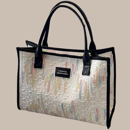 Off-White Canvas Tote Bag