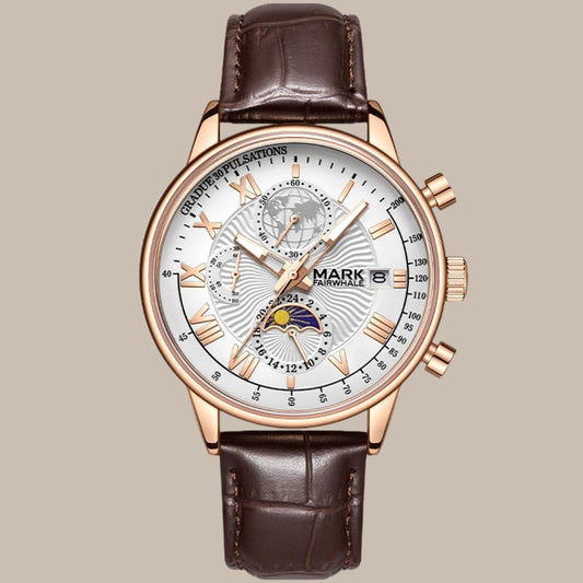 Genuine Leather Strap Watch