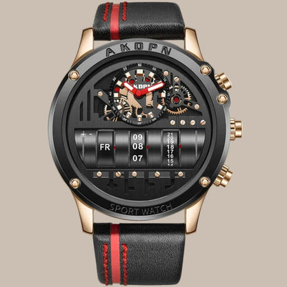 Men's Skeleton Quartz Watch