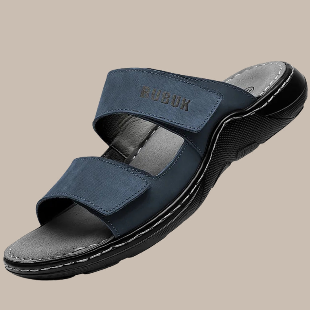 Summer Leather Slides