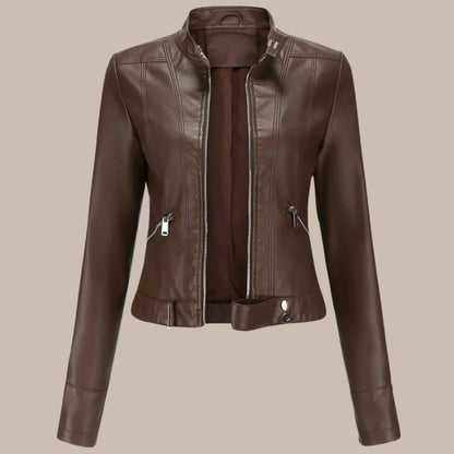 Women's Short Genuine Leather Jacket