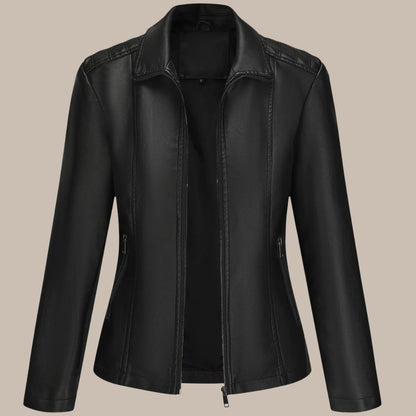 Women's Patchwork Faux Leather Jacket