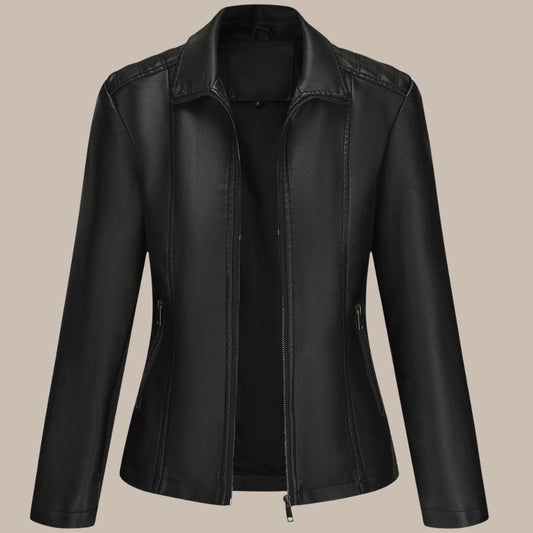 Women's Patchwork Faux Leather Jacket