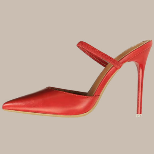 PU Leather Stiletto Pumps