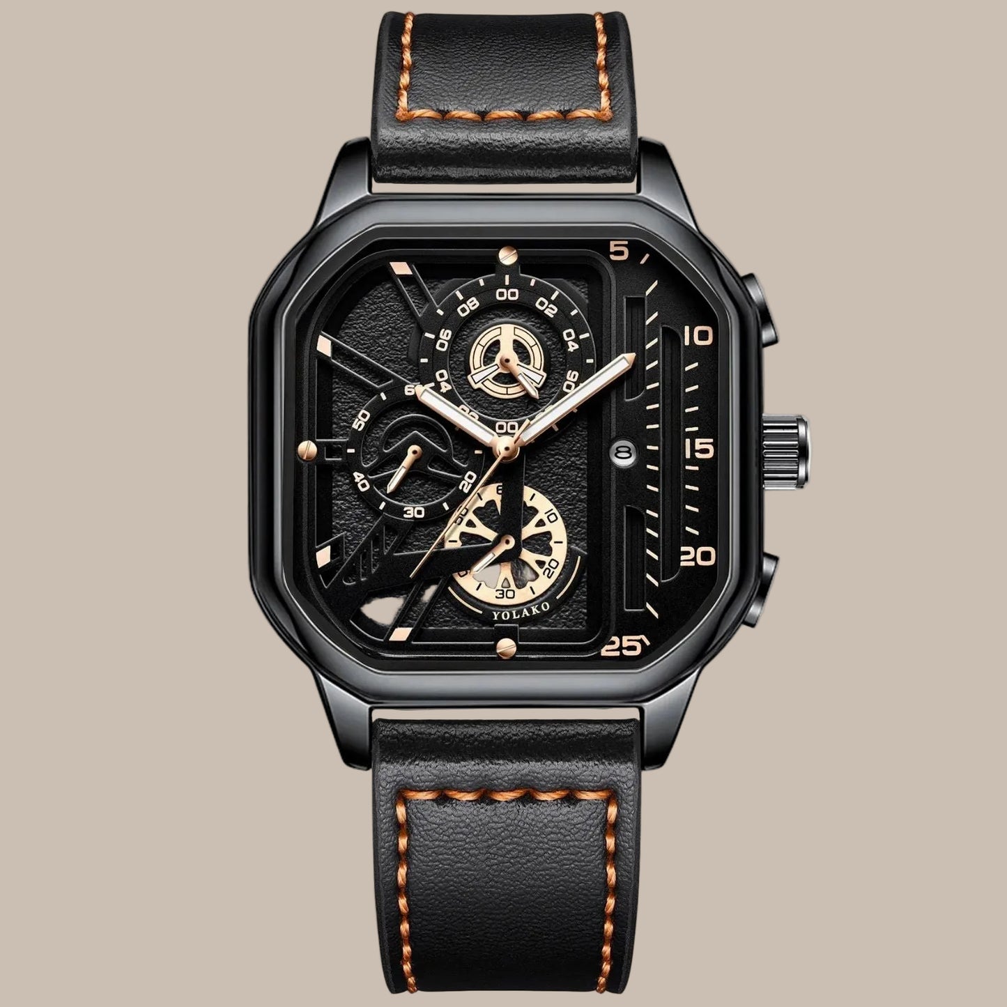 Men's Square Luxury Watch