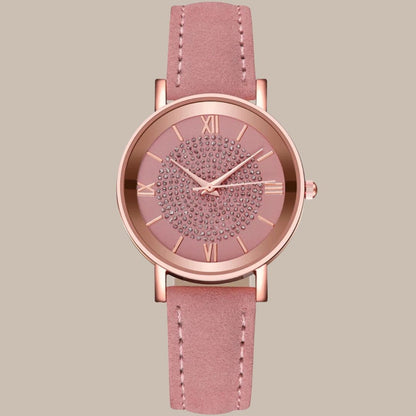 Leather Band Wristwatch