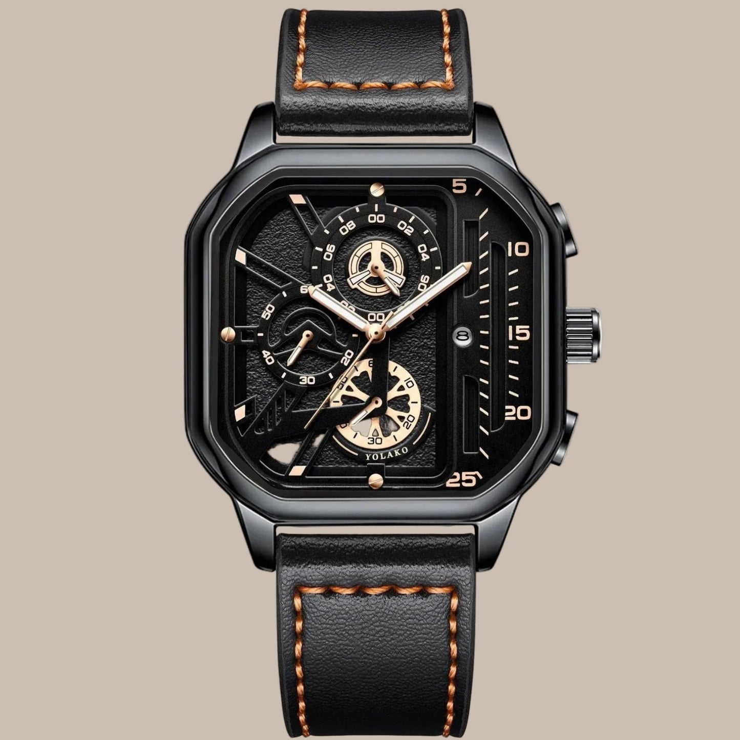 Men's Square Luxury Watch