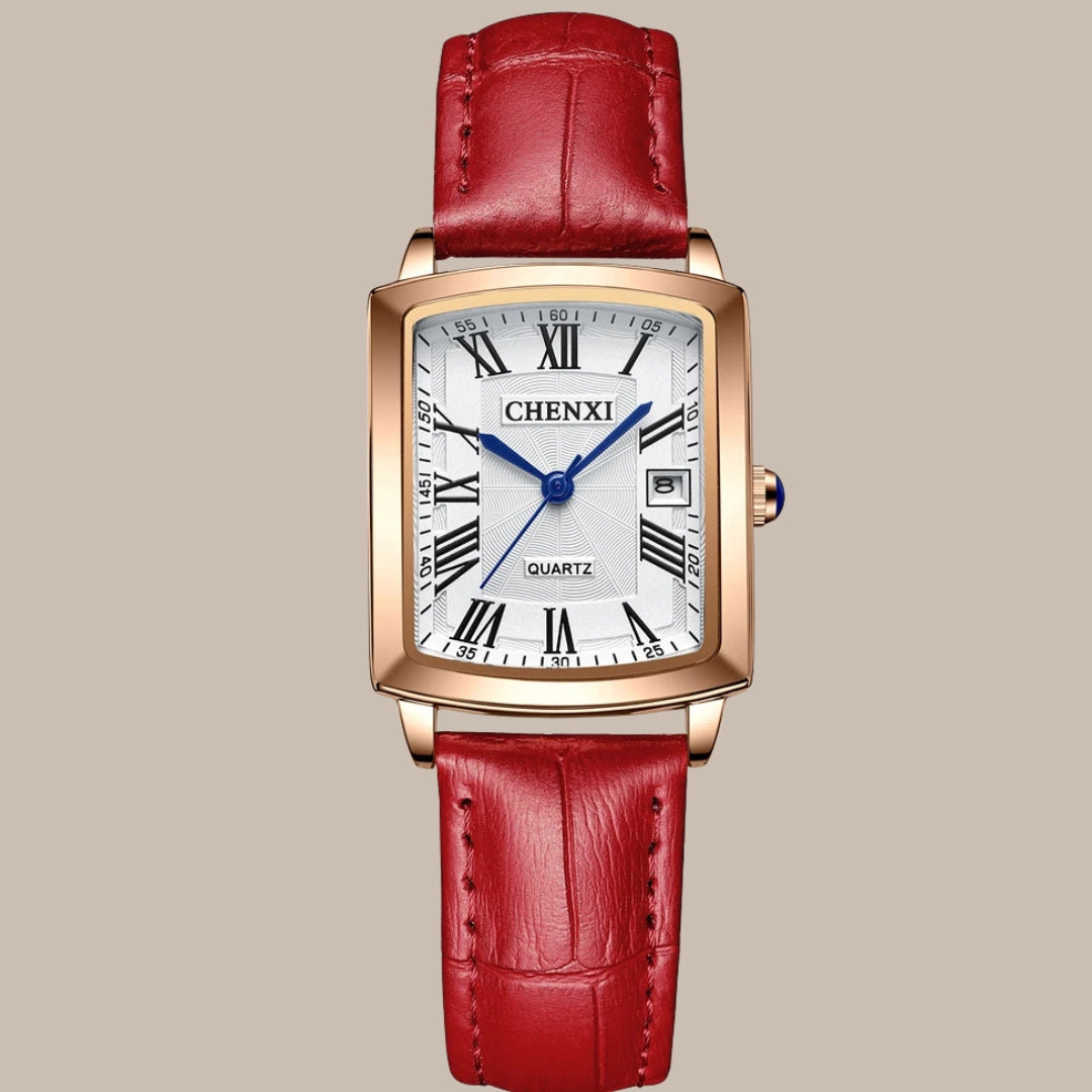 Leather Strap Quartz Watch