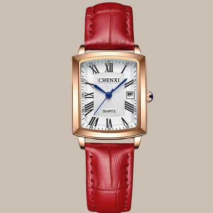 Leather Strap Quartz Watch