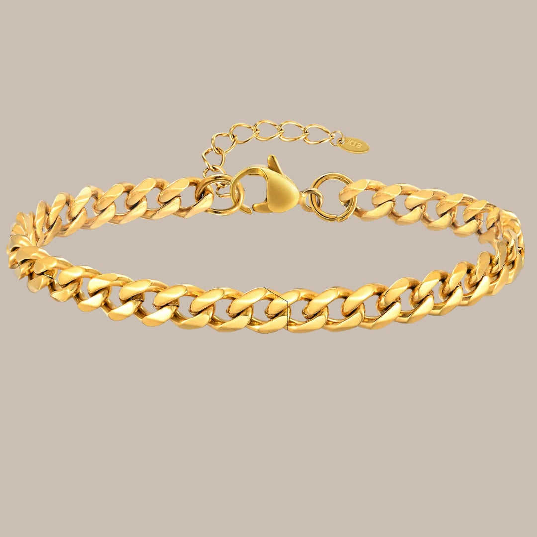 Gold-Tone Toggle Clasp Chain Bracelet