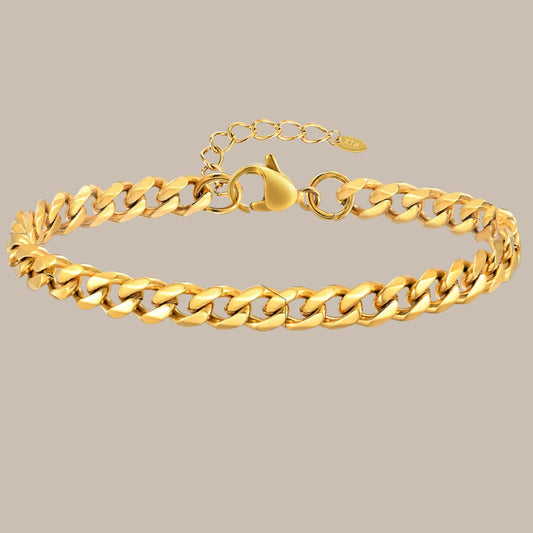 Gold-Tone Toggle Clasp Chain Bracelet
