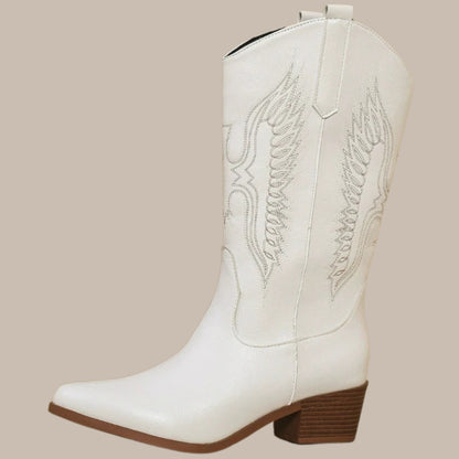 Mid-Calf Western Boots
