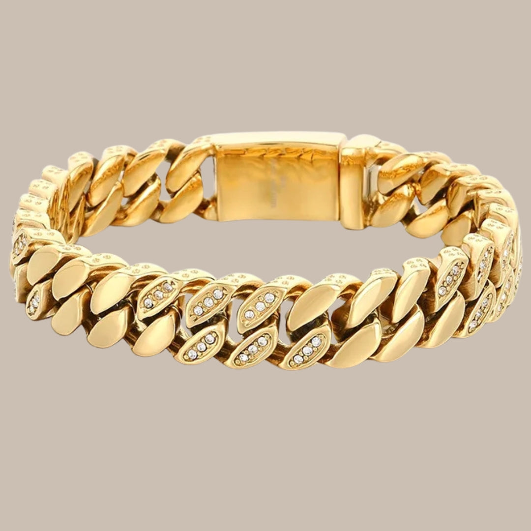 12mm Punk Cuban Curb Chain Bracelet