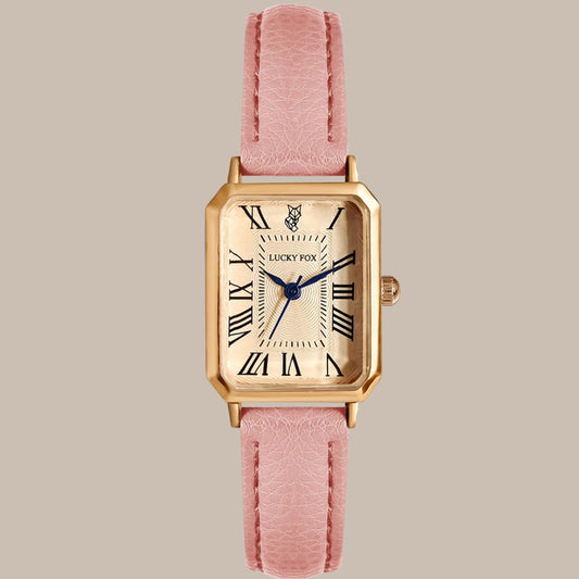 Square Leather Strap Watch