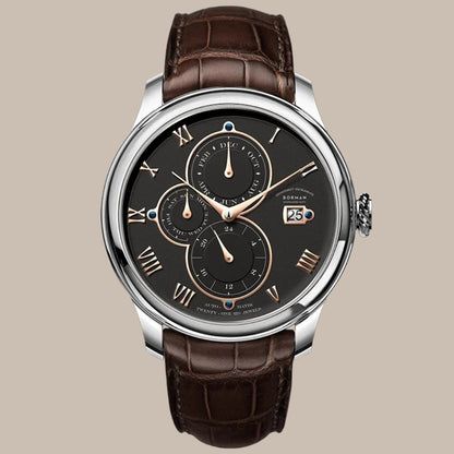 50M Waterproof Leather Watch