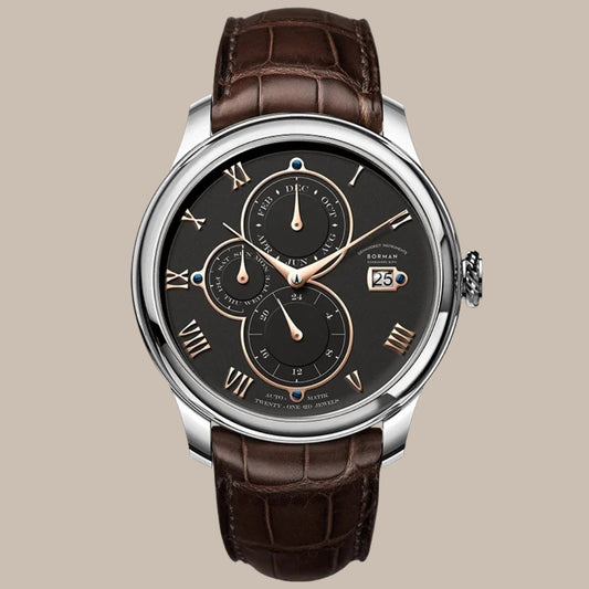 50M Waterproof Leather Watch