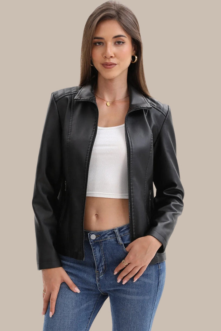 Women’s Brown Leather Jacket