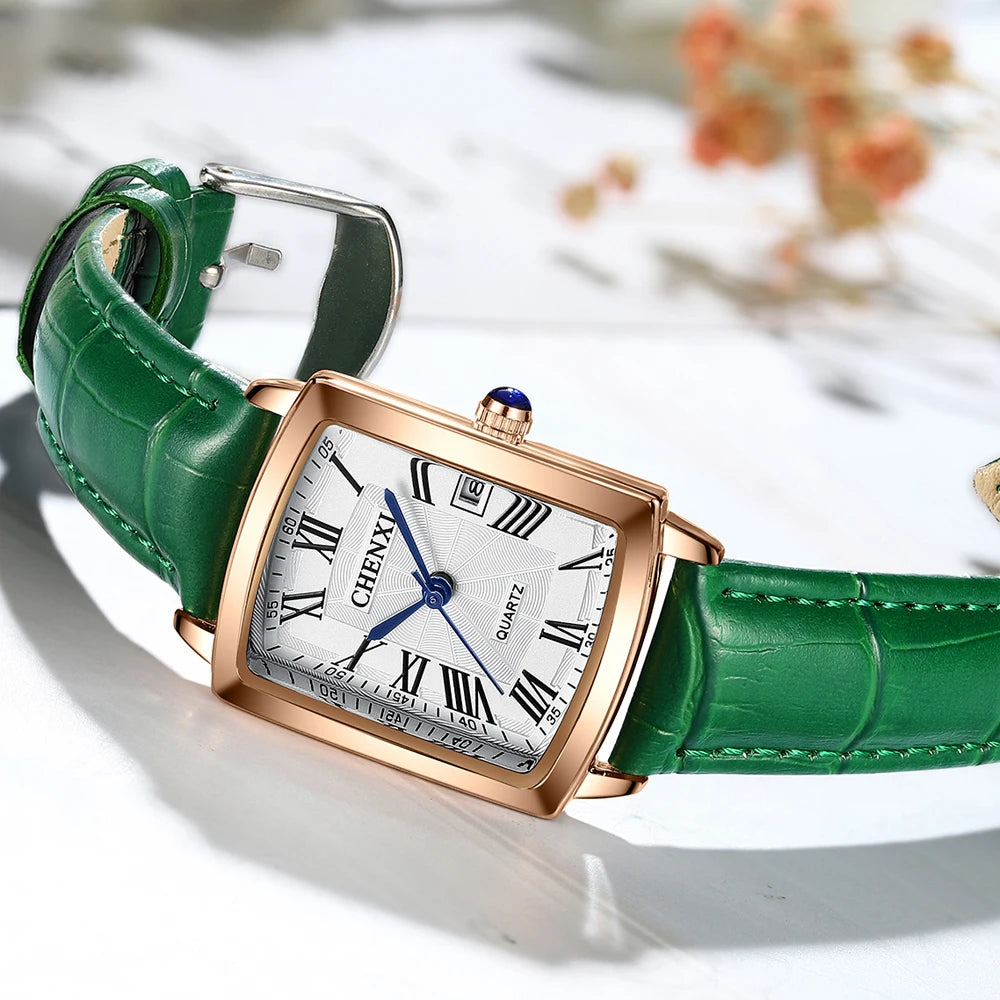 Leather Strap Quartz Watch