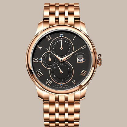 50M Waterproof Leather Watch