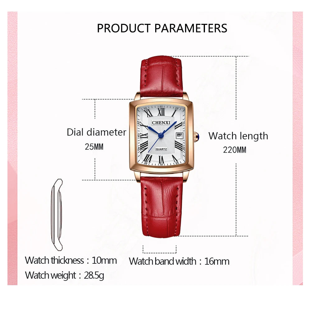 Leather Strap Quartz Watch