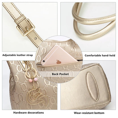 Split Leather Shoulder Bag
