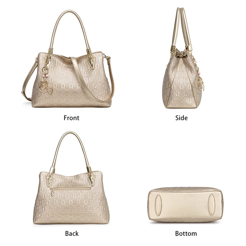 Split Leather Shoulder Bag