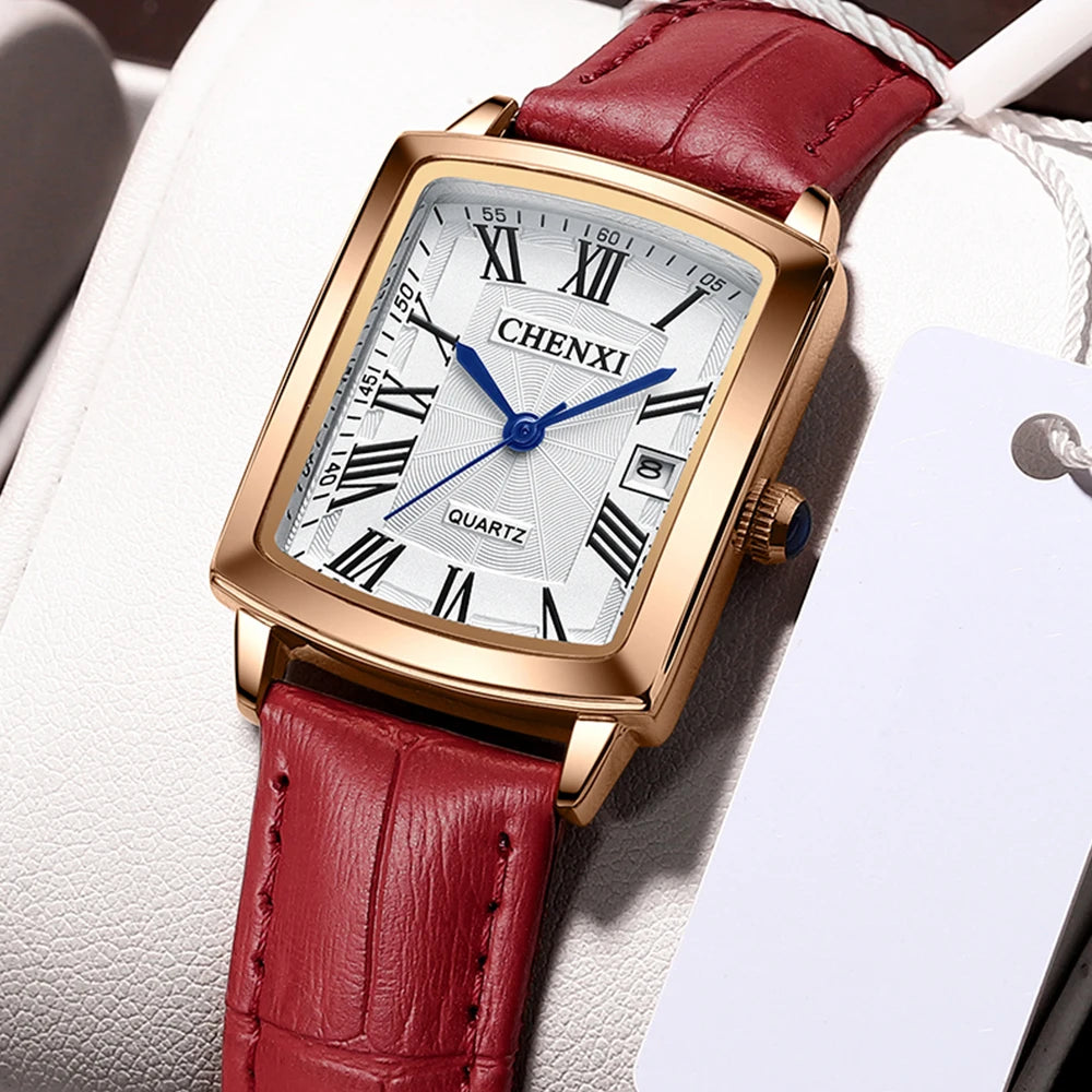 Leather Strap Quartz Watch