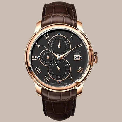 50M Waterproof Leather Watch