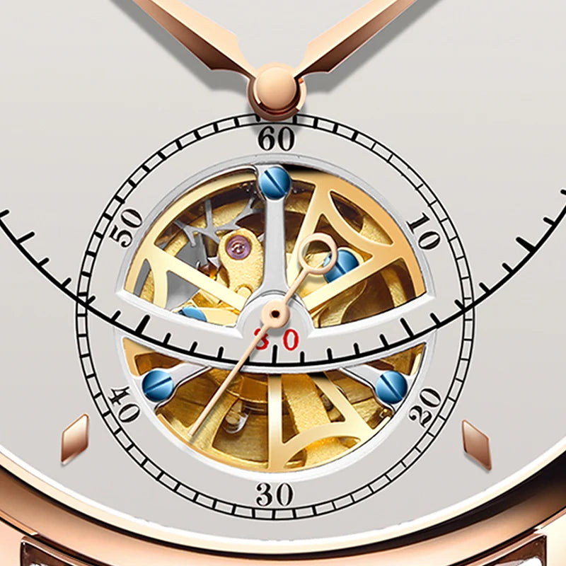 Luxury Skeleton Sapphire Watch