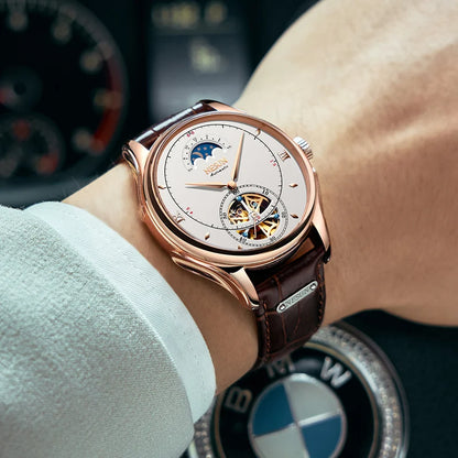 Luxury Skeleton Sapphire Watch