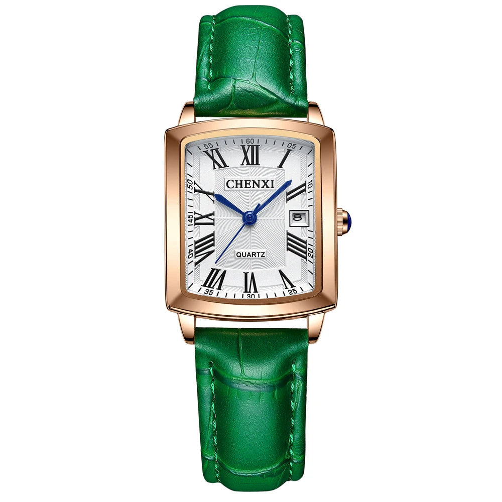 Leather Strap Quartz Watch