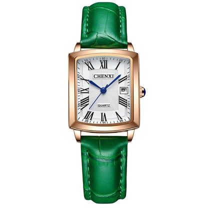 Leather Strap Quartz Watch