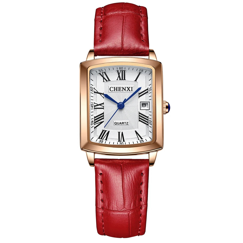 Leather Strap Quartz Watch