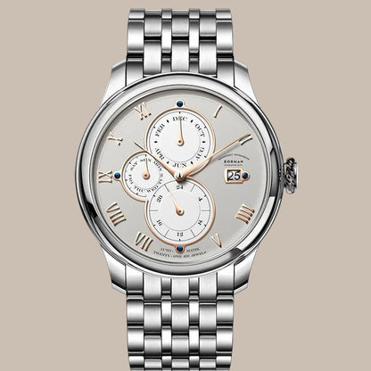 50M Waterproof Leather Watch