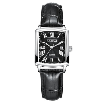 Leather Strap Quartz Watch