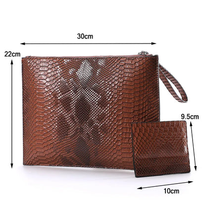 Python Pattern Clutch Bag