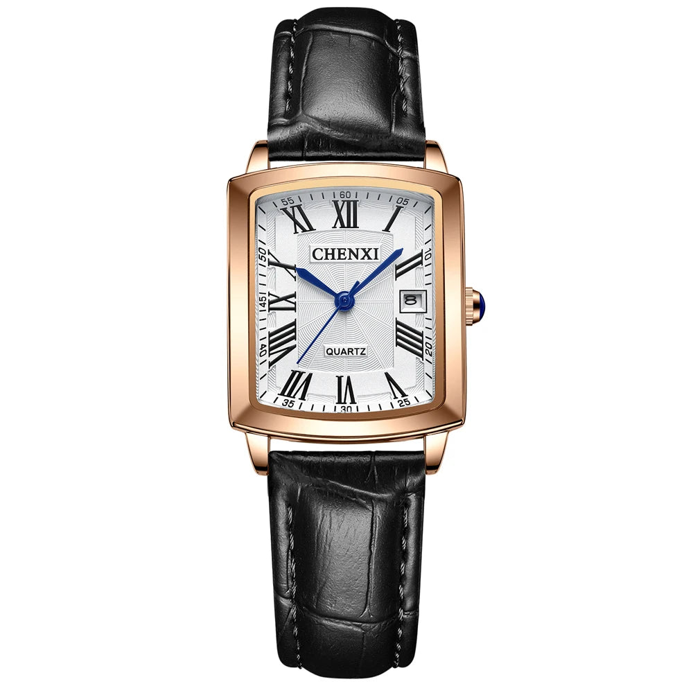 Leather Strap Quartz Watch